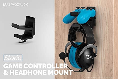 The STORIO - Gamepad Controller & Headphone Hanger Holder Stand - Designed for XBOX ONE, PS4, PS3, PS5, Dualshock, Switch, PC, Steelseries, Steam & More, Black by Brainwavz - Image 7