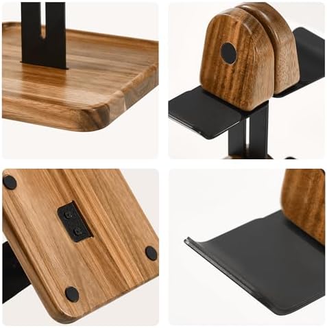 Game Controller Wood Stand, 4-in-1 Black - Image 3