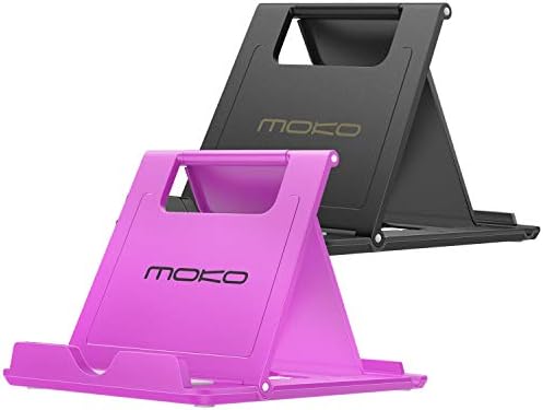 MoKo 2 Pack Cell Phone Stand for Desk, Tablet Stand for 4"-11" Devices by MoKo