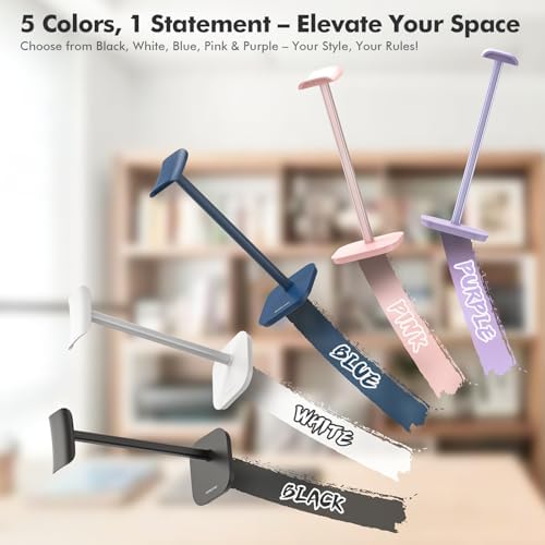 Headphone Stand, Aluminum Desk Headset Earphone Holder (White) - Image 3