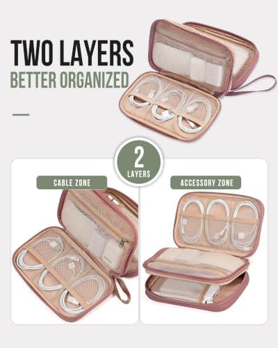 NISHEL Electronics Travel Organizer Cord Case, Charger Cable Tech Bag - Image 2