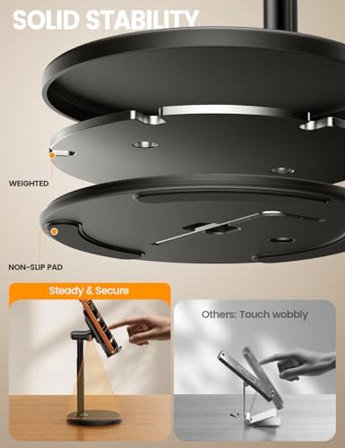 Lamicall Cell Phone Stand for Desk - [Height Angle] Adjustable Phone Holder - Image 4