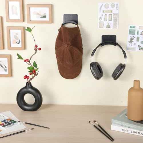 SHENLIU 30 Pcs Headphone Wall Hangers, Adhesive Headset Holder Hooks for Wall Mount General Purpose Stand Hooks for Most Headphone Controller Hat Baseball Caps Closet Door - Image 7