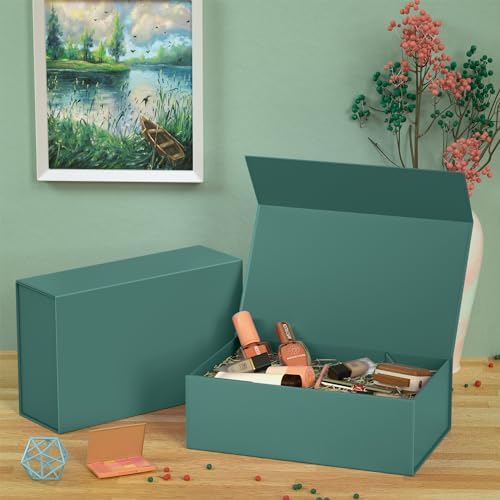5 Pack Green Gift Box, 12x6x4'' Gift Boxes with Lids for Presents - Image 6