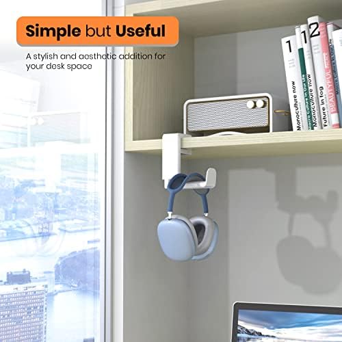 EURPMASK 3-in-1 Rotating Headphone Stand w/2 Detachable Controller Holders - Image 3