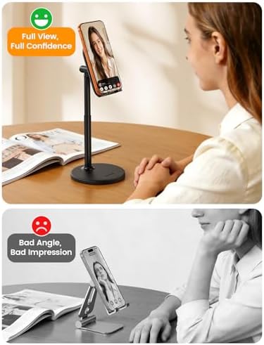 Lamicall Cell Phone Stand for Desk - [Height Angle] Adjustable Phone Holder - Image 3