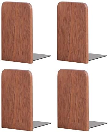 muso wood Sapele Book Ends for Shelves, 1 Pair by Musowood