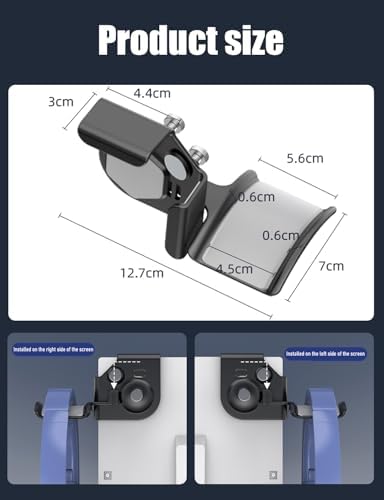 2-Pack Clamp-On Headset Holder, Adjustable Desk Headphone Hanger - Image 4