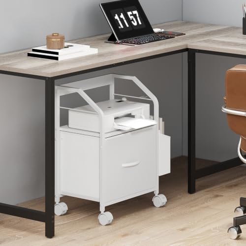 MAHANCRIS Small File Cabinet, Rolling Filing Cabinet for Under Desk - Image 4