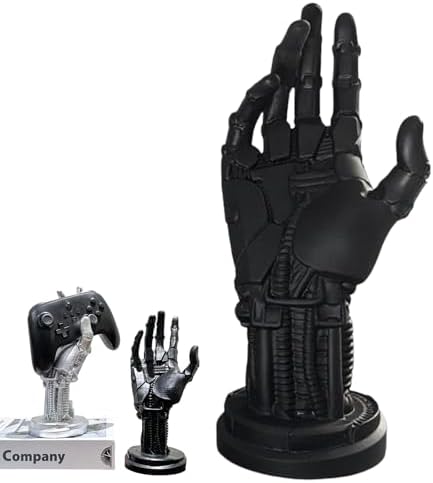 Robot Hand Headphone and Game Controller Holder Stand – Futuristic Cyberpunk Decor Organizer, Mechanical Hand Sci-Fi Display for Gaming Desk Decor, Compatible with Xbox, PS5, PS4, Switch by Unknown