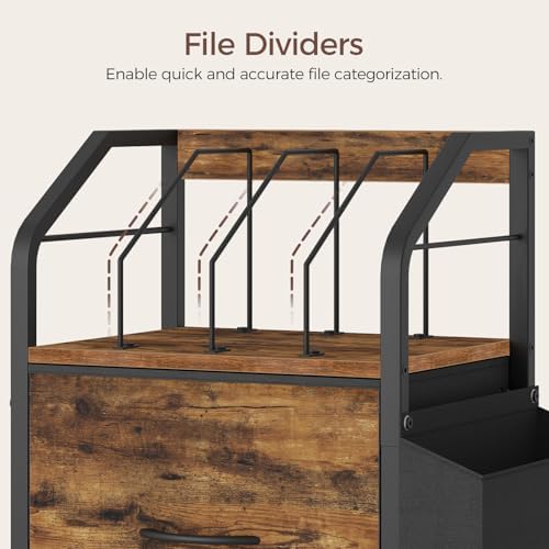 MAHANCRIS Small File Cabinet, Rolling Filing Cabinet for Under Desk - Image 4
