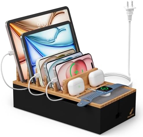 Docking Station for Multi Devices -Natural + Black by PezinHulin