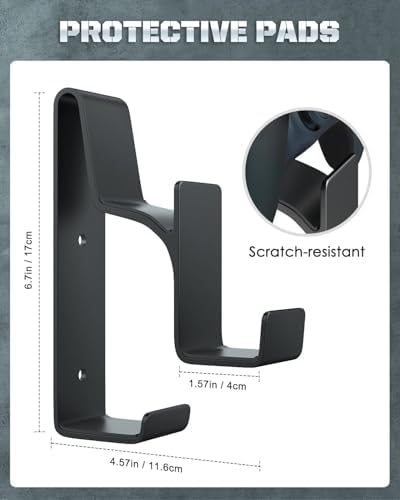 MoKo Controller Wall Mount, Dual Gamepad Headphone Hanger for Xbox PS5 - Image 4