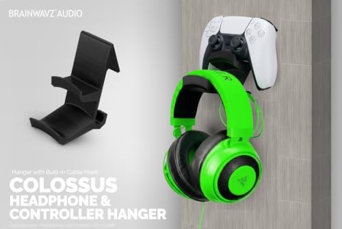 Colossus - Gamepad Controller & Headphone Hanger Holder - Designed for PS5, PS4, PS3, Xbox ONE, Dualshock, Switch, PC, Steelseries, Steam & More, Black by Brainwavz - Image 6