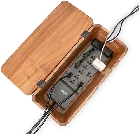 Extra Large Cable Management Box, Power Strip & Cord Hider, Desk Organizer - Image 6