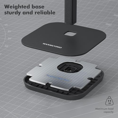 Headphone Stand, Aluminum Desk Headset Earphone Holder (Black) - Image 4
