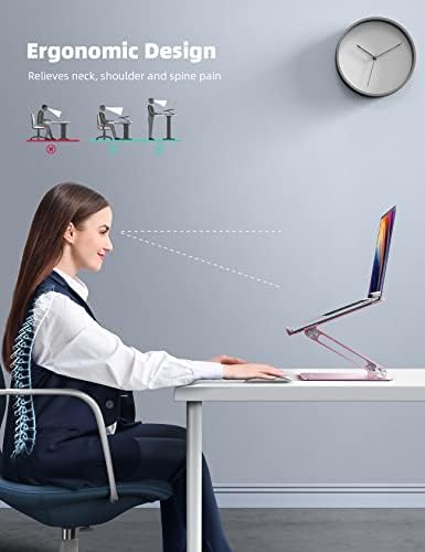 Lamicall Adjustable Laptop Stand for Desk for MacBook Air Pro HP 10-17.3'' - Image 2