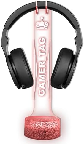 Custom LED Headphone Stand with Name Design, Gifts for Men Boyfriend, Custom Gamertag Light Sign Headset Holder, Custom Headset Stand with 16 Color Lights, Gamer LED Sign, Gift for Gamers - Image 6