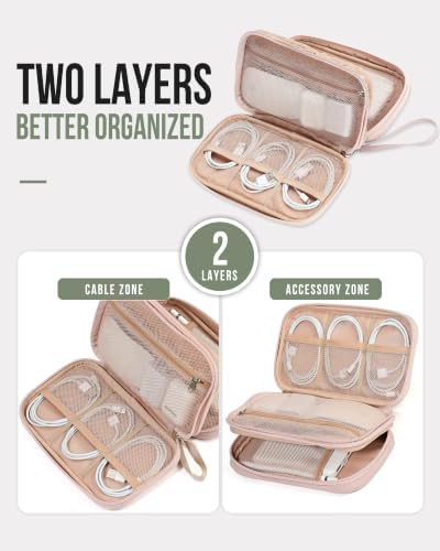 NISHEL Electronics Travel Organizer Cord Case, Charger Cable Tech Bag - Image 2
