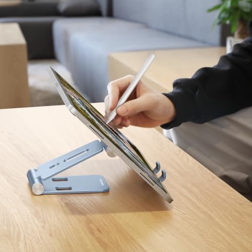 OMOTON Foldable Cell Phone Stand, C4 Portable Aluminum Phone Holder - Image 4