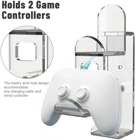 NiHome Controller Holder Wall Mount, Dual Gamepad Headphone Hanger Xbox PS5 - Image 2