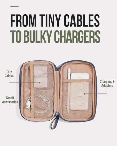 NISHEL Electronics Travel Organizer Cord Case, Charger Cable Tech Bag - Image 3
