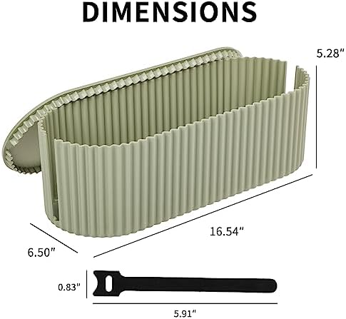 Cable Management Box, Power Strip Holder, Large, Green - Image 2