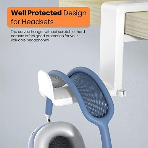 EURPMASK 3-in-1 Rotating Headphone Stand w/2 Detachable Controller Holders - Image 6