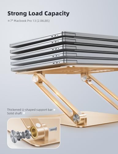 Lamicall Adjustable Laptop Stand for Desk for MacBook Air Pro HP 10-17.3'' - Image 5