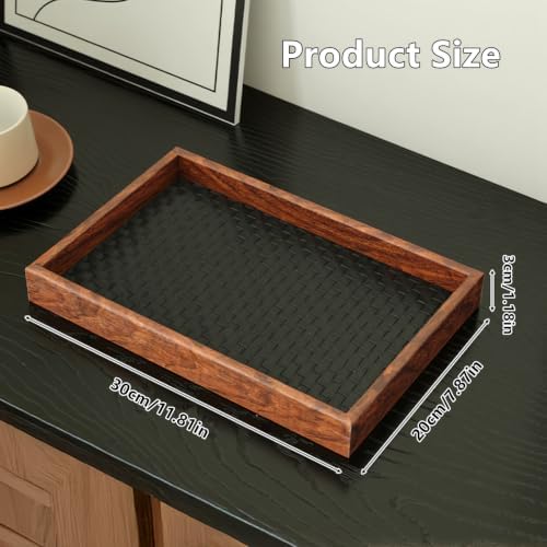 Valet Tray Wooden Catch All Tray Nightstand Tray Valet Desk Tray - Image 6