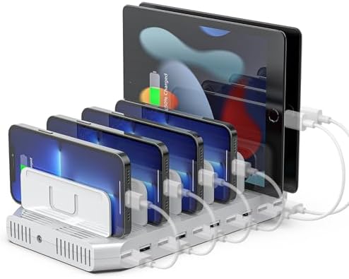 【5PCS】Unitek 10-Port Charging Station, USB Charger Dock for Multiple Device by Unitek