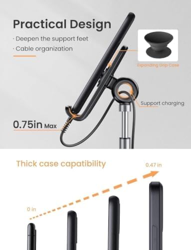 LISEN Cell Phone Stand Phone Holder for Desk, Work From Home Essentials Men - Image 5