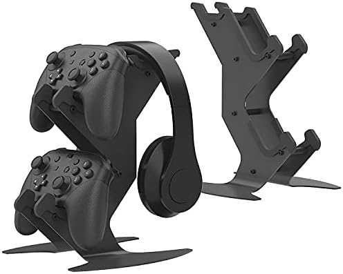 DOYO Controller Stand Organizer for Desk, Universal Headphone Stand for Xbox PS5 PS4 Switch, Headset Holder & Desk Mounts, Gaming Desk Accessories Controller Holder, Gaming Equipment Headset Holder by GAMEACCESSORIES