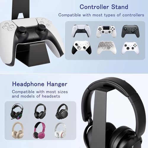 Headphone and Controller Stand Gaming Headset Stand Metal - Image 5