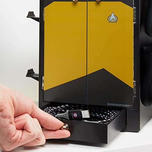 Numskull Star Trek Yellow Gaming Accessory Locker & Storage Stand - Image 3