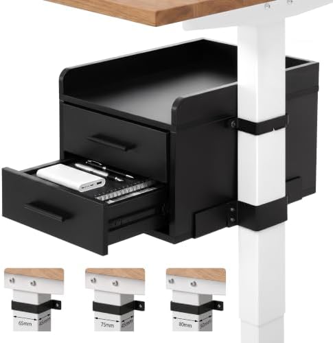 OUTFINE Clamp-On Under Desk Drawer, No-Drill Storage for Standing Desks by OUTFINE
