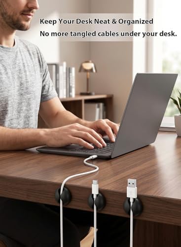 6pcs Cord Holder for Nightstand, Self-Adhesive Cable Clips - Image 5