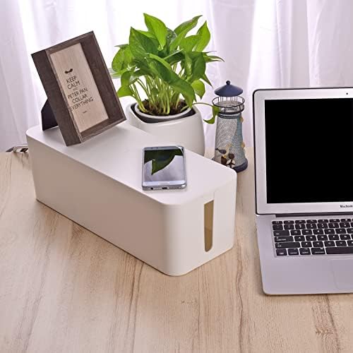 Naeety 3 Pack Cable Organizer Box, Cable Management Box for Surge Protector - Image 7