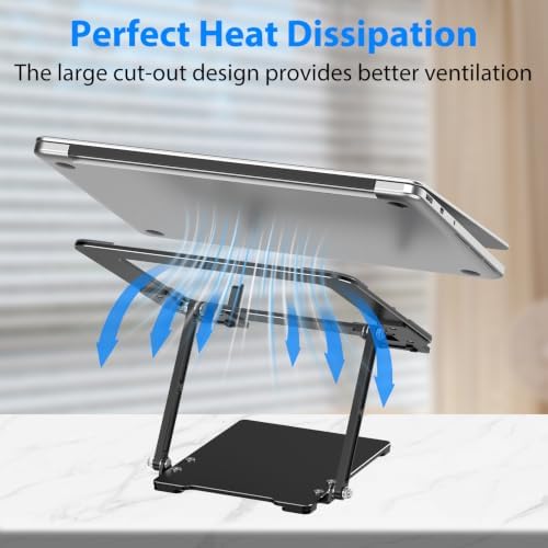Ultra-Thin Laptop Stand for Desk, Adjustable Laptop Riser - Image 6