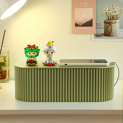 2 Pack Cable Management Box, Cord Hider Box, Green, Small+Large - Image 7
