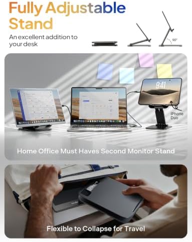 LISEN iPad Stand Tablet Holder for Desk, iPad Holder Accessories Foldable - Image 3