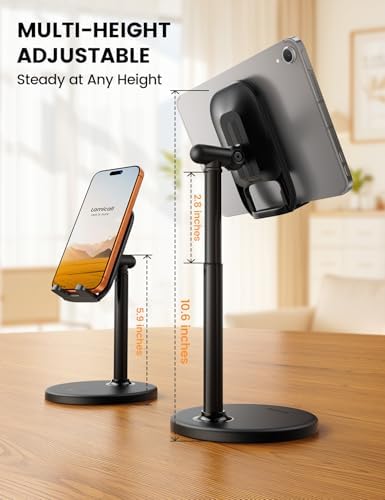 Lamicall Cell Phone Stand for Desk - [Height Angle] Adjustable Phone Holder - Image 2