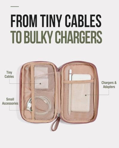 NISHEL Electronics Travel Organizer Cord Case, Charger Cable Tech Bag - Image 3