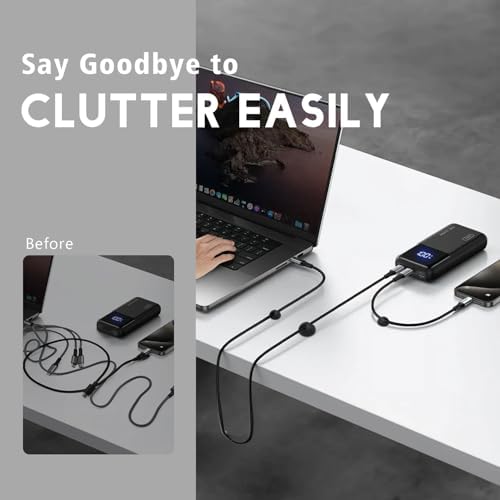 Cable Clips, Phone Cord Organizer for Wire Management, Black 9 PCS - Image 3