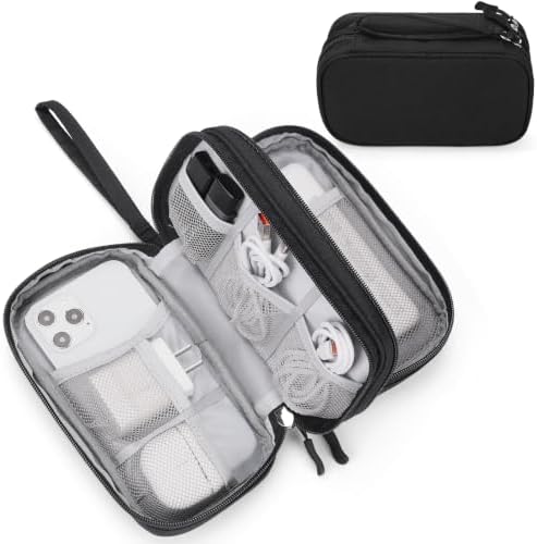 FYY Electronic Organizer, Travel Tech Pouch Bag, Cable Organizer Black by FYY