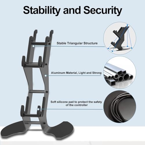 DOYO Controller Stand Organizer for Desk, Universal Headphone Stand for Xbox PS5 PS4 Switch, Headset Holder & Desk Mounts, Gaming Desk Accessories Controller Holder, Gaming Equipment Headset Holder - Image 4