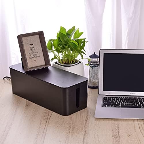 Naeety Cable Management Box, Large Cord Organizer Box to Hide Power Strip - Image 7