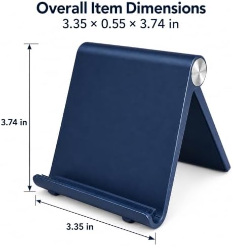 Foldable Phone & Tablet Stand for Desk, Adjustable Portable Phone Holder for Smartphones & Mini Tablets, Non-Slip Design - Image 2