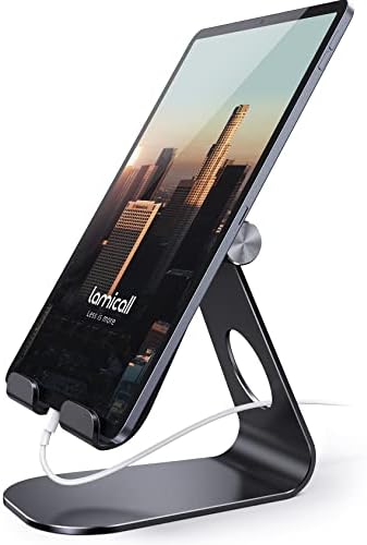 Lamicall iPad Stand Adjustable Tablet Holder, Sturdy Aluminum, Multi-Angle by Lamicall