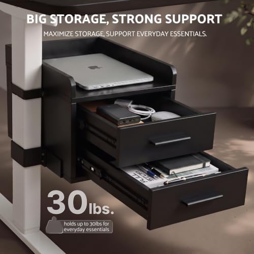 OUTFINE Clamp-On Under Desk Drawer, No-Drill Storage for Standing Desks - Image 6